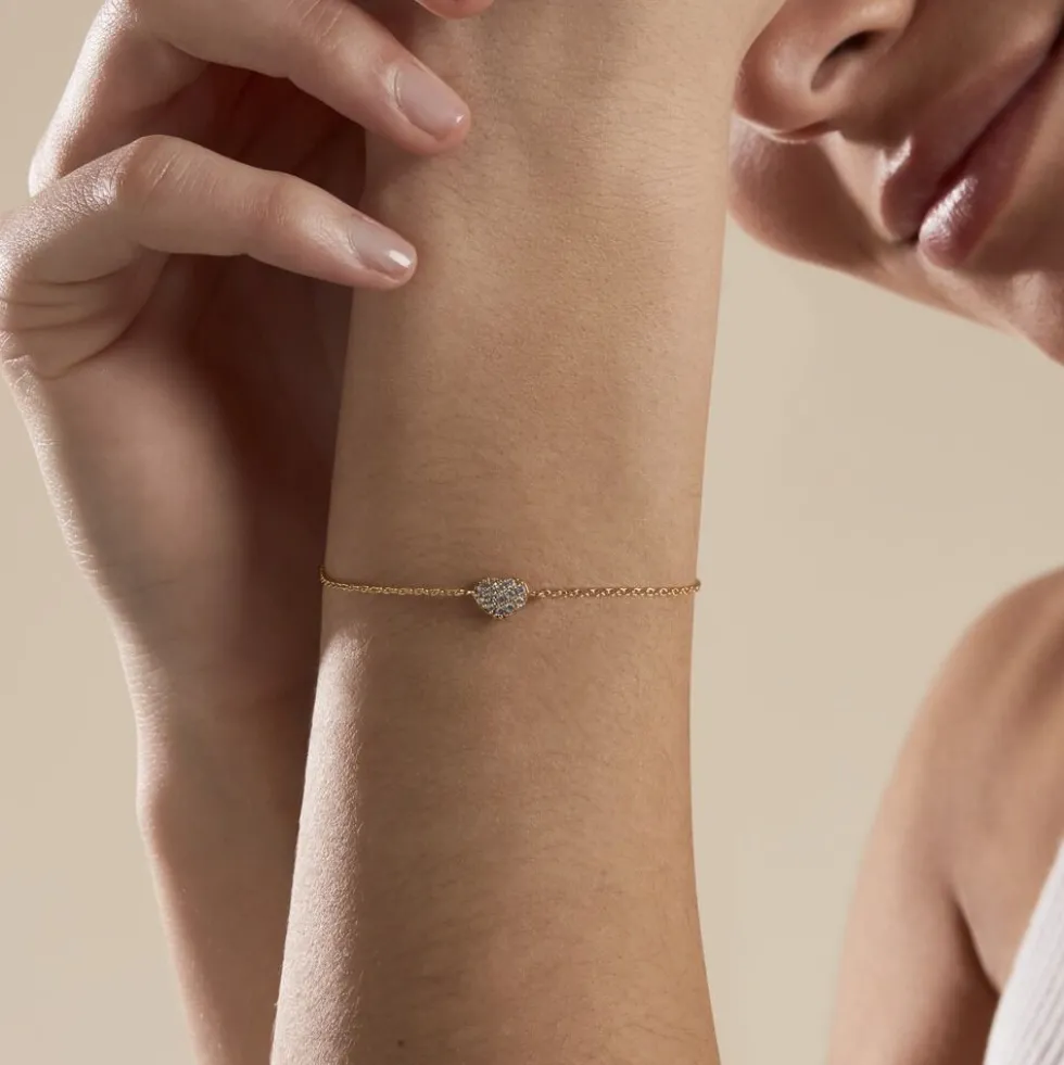 Bracelet Plaqué Or Nafissa Oxydes De Zirconium