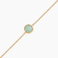 Bracelet Plaqué Or Neassa Amazonite