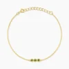 Bracelet Poem Argent Jaune Péridot