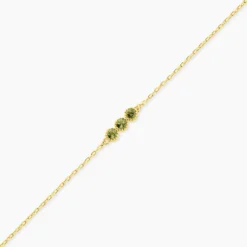 Bracelet Poem Argent Jaune Péridot