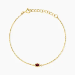 Bracelet Poem Argent Jaune Tourmaline
