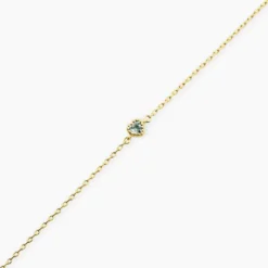 Bracelet Poem Argent Jaune Topaze Bleu Sky