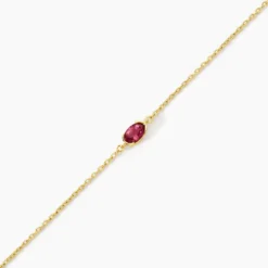 Bracelet Poem Argent Jaune Tourmaline
