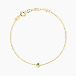 Bracelet Poem Argent Jaune Topaze