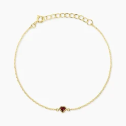 Bracelet Poem Argent Jaune Tourmaline