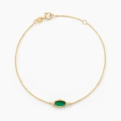 Bracelet Reflets Pop Or Jaune Malachite