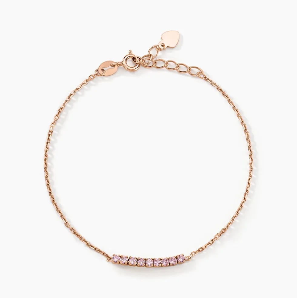 Bracelet Rio Argent Rose Oxyde De Zirconium