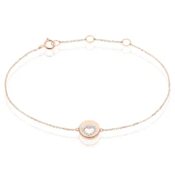 Bracelet Rosalina Or Rose Diamant