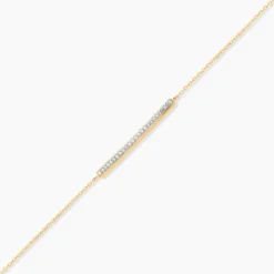 Bracelet Sahteene Or Jaune Diamant