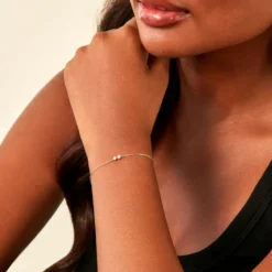 Bracelet Serenya Or Jaune Diamant Synthétique