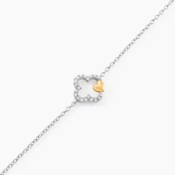Bracelet Sorya Or Jaune Argent Blanc Oxyde De Zirconium
