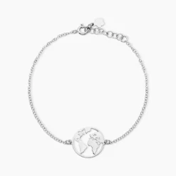 Bracelet Soukaina Argent Blanc
