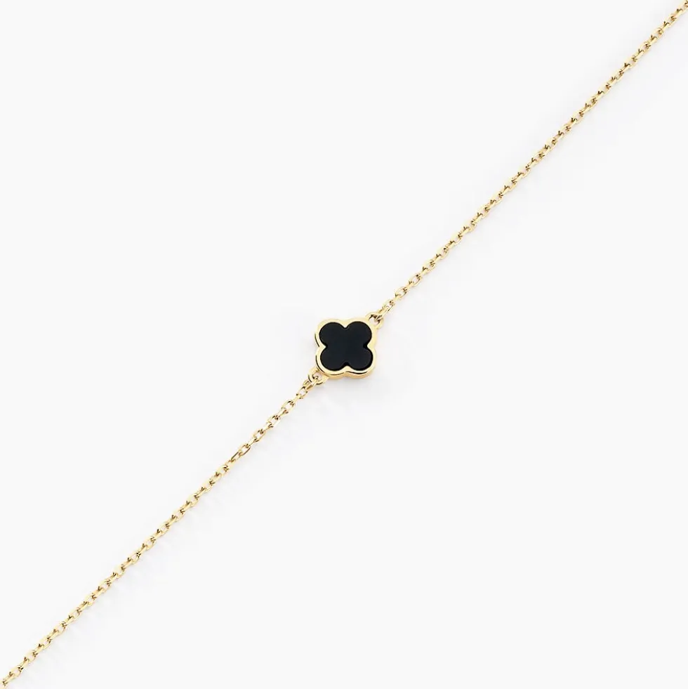 Bracelet Stellya Or Jaune Onyx