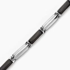 Bracelet Street Acier Blanc