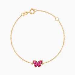 Bracelet Sulivia Papillon Or Jaune