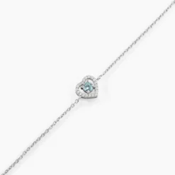Bracelet Suzon Argent Blanc Oxyde De Zirconium