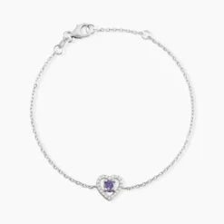 Bracelet Suzon Argent Blanc Oxyde De Zirconium