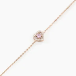 Bracelet Suzon Argent Rose Oxyde De Zirconium