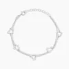 Bracelet Suzy Argent Blanc