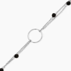 Bracelet Tamar Argent Blanc Pierre De Synthese