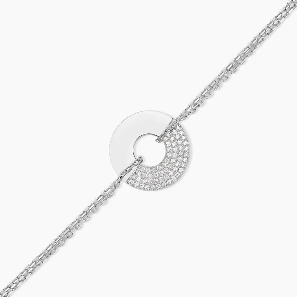 Bracelet Thémis Argent Blanc Oxyde De Zirconium