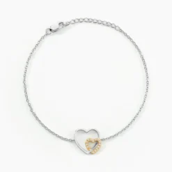 Bracelet Ticia Or Jaune Argent Blanc Oxyde De Zirconium
