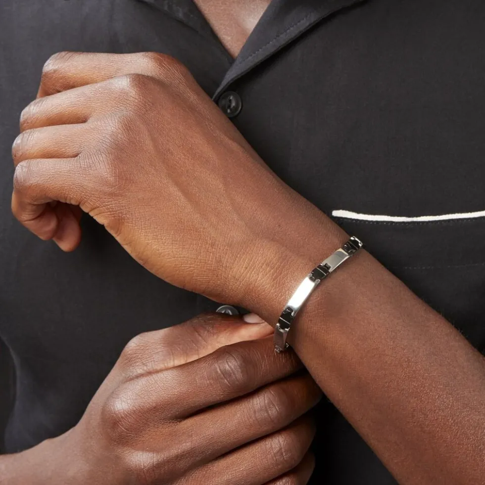 Bracelet Tim Acier Blanc