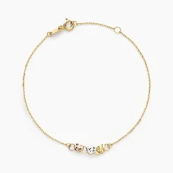 Bracelet Tricolore Or Jaune