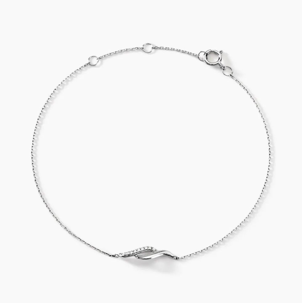 Bracelet Tylane Or Blanc Diamant