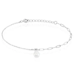 Bracelet Valent Argent Perle De Culture