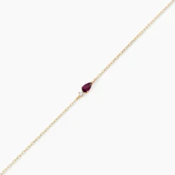 Bracelet Valora Or Jaune Rhodolite Oxyde De Zirconium