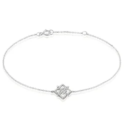 Bracelet Vasya Or Blanc Diamant