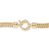 Bracelet Violette Plaqué Or Jaune