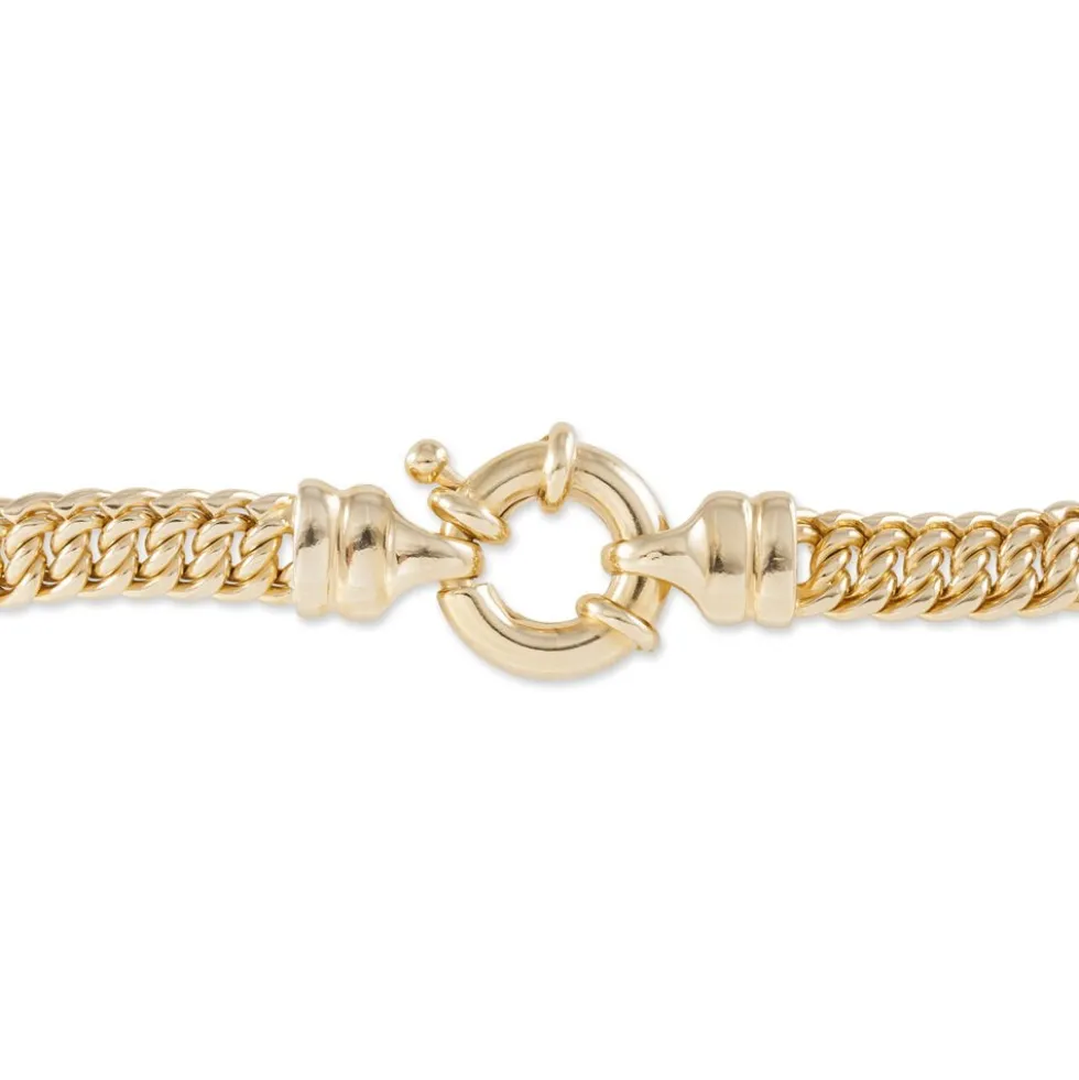 Bracelet Violette Plaqué Or Jaune