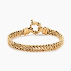 Bracelet Violette Plaqué Or Jaune
