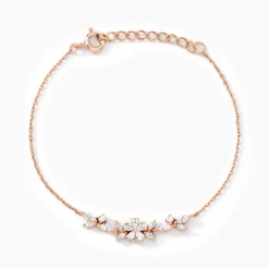 Bracelet Wanda Argent Rose Oxyde De Zirconium