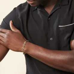 Bracelet William Plaqué Or Jaune