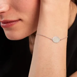 Bracelet Yahya Argent Blanc