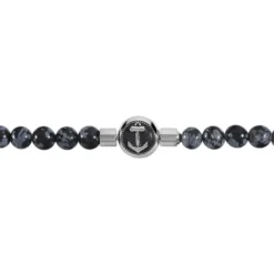 Bracelet Yannice Acier Blanc Pierre De Synthese