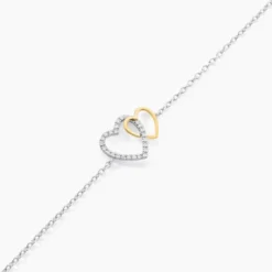Bracelet Ysma Or Jaune Argent Blanc Oxyde De Zirconium