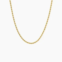 Chaine Ambra Acier Jaune