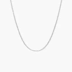 Chaîne Alyze Argent Blanc