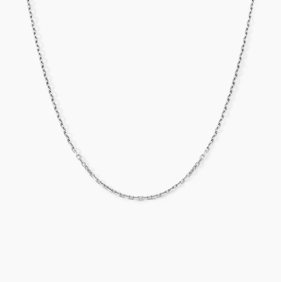 Chaîne Alyze Argent Blanc