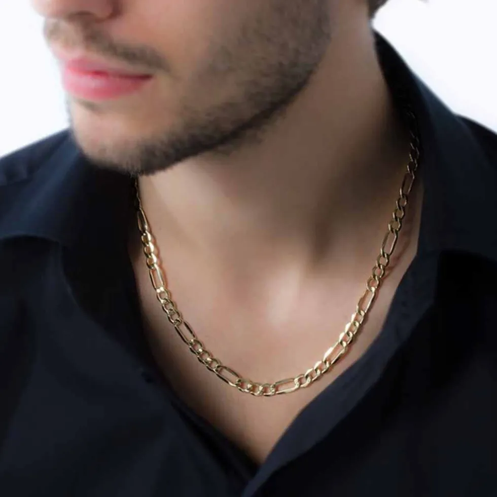 Chaîne Cameo Maille Alternee 1/3 Or Jaune