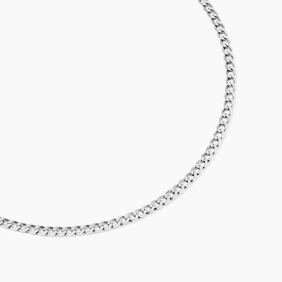 Chaîne Casper Maille Gourmette Argent Blanc