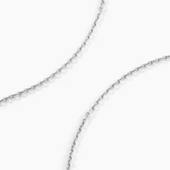 Chaîne Claudine Maille Forçat Argent Blanc