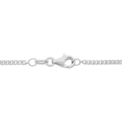 Chaîne Clementine Argent Blanc