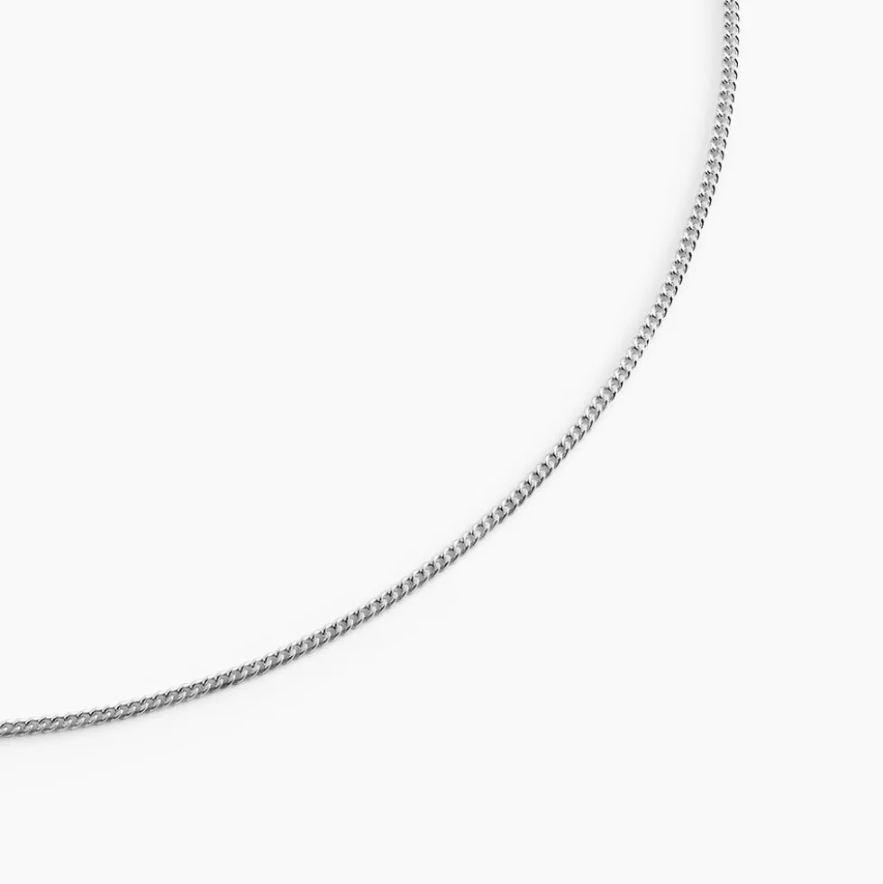 Chaîne Clementine Argent Blanc