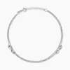Chaîne De Cheville Noelle Argent Blanc