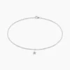 Chaîne De Cheville Padmee Argent Blanc